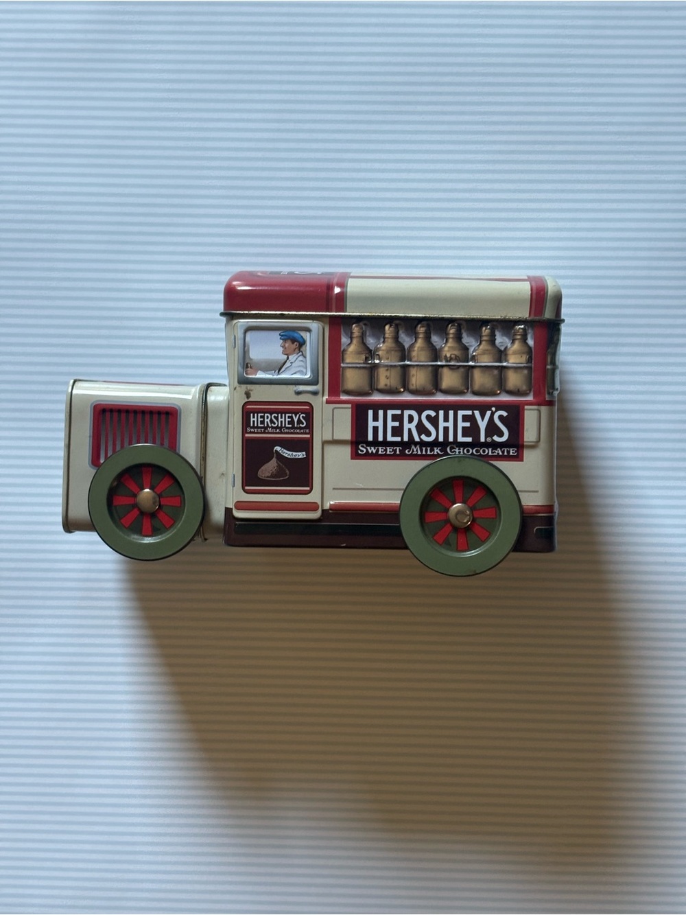 Hershey's Vintage Style Toy Truck Tin - Cream and Red